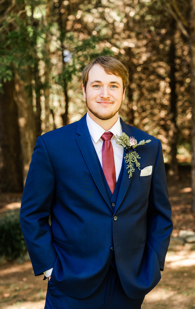 Groom portraits with Huntsville wedding photographer