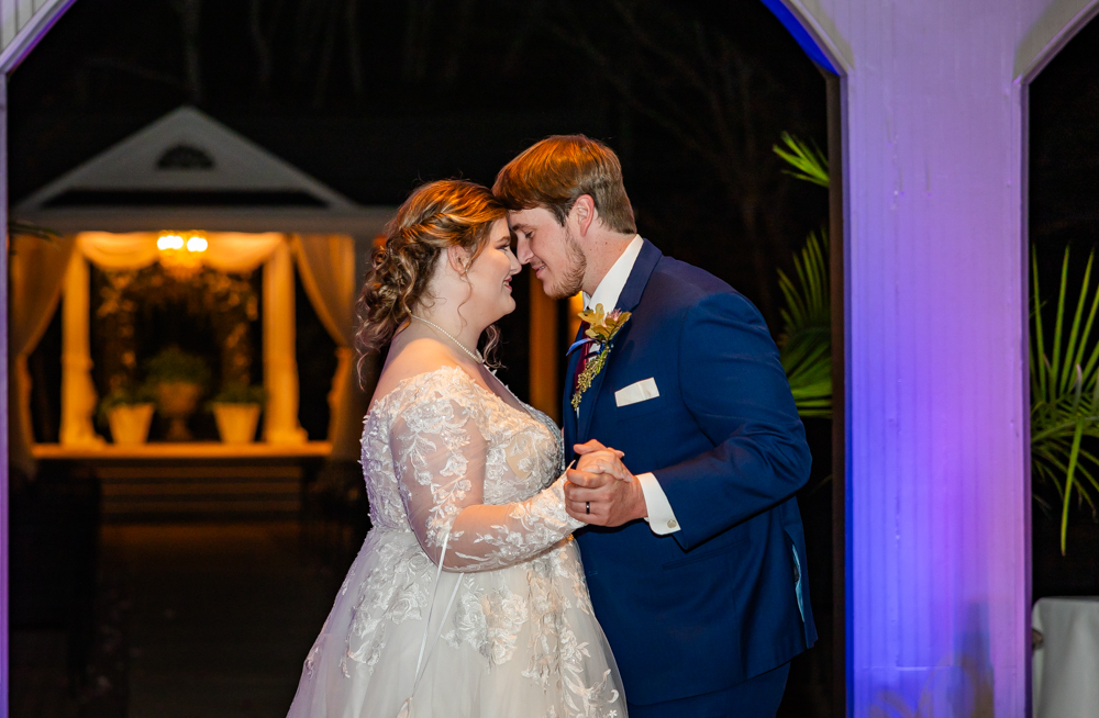 Couple shares their first dance as husband and wife at Annabella at Cedar Glen