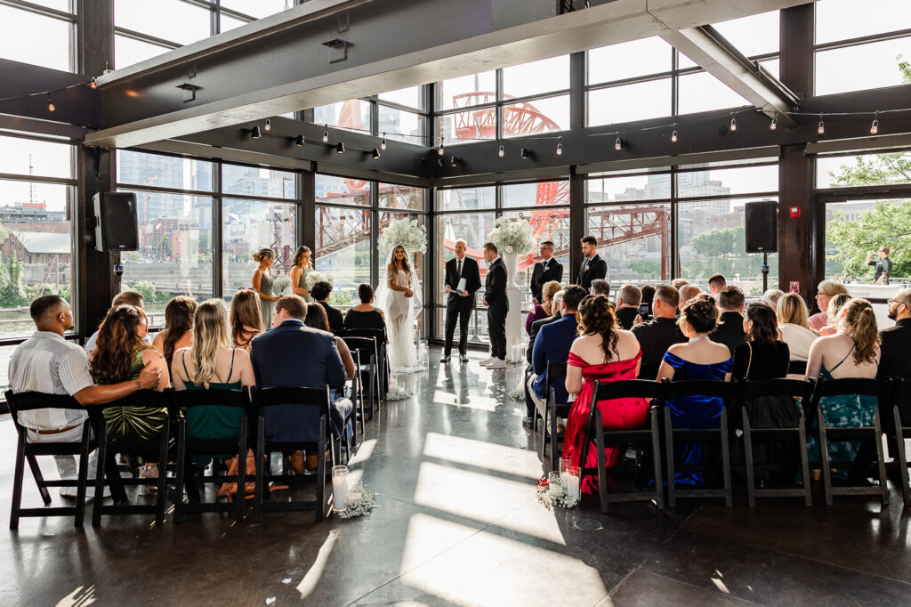 The Bridge Building wedding ceremony