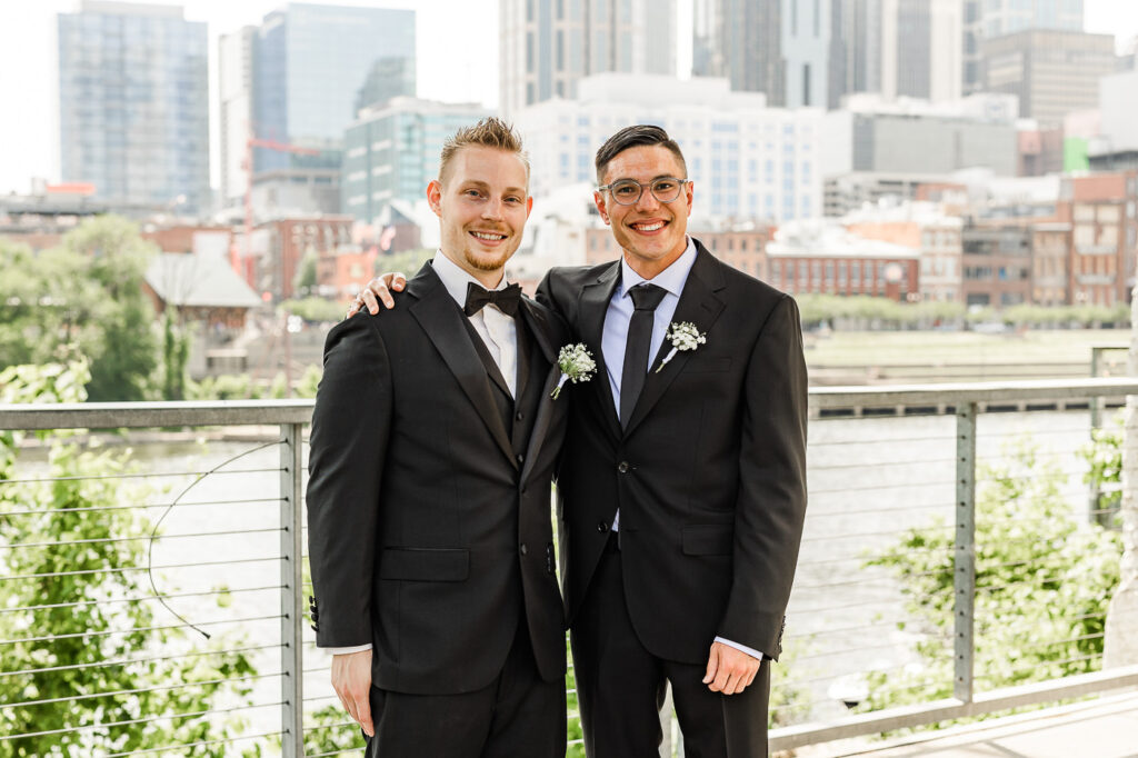 The Bridge Building groomsmen photos