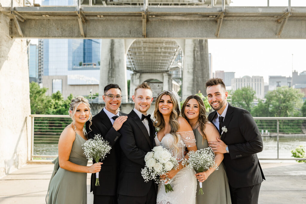 The Bridge Building wedding party photos