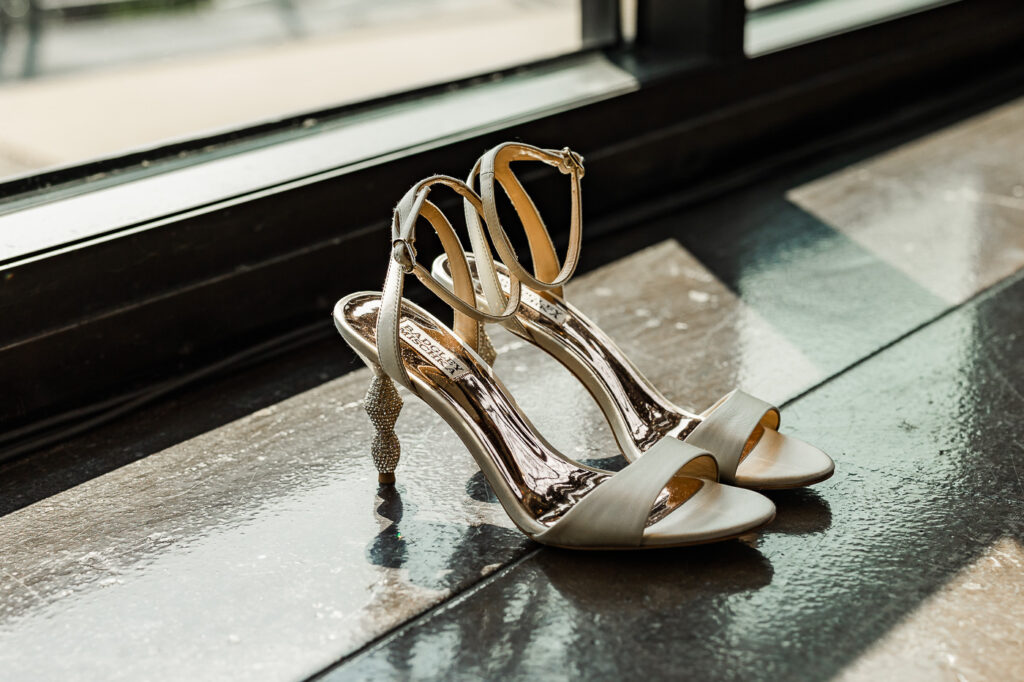 The Bridge Building bride's shoes