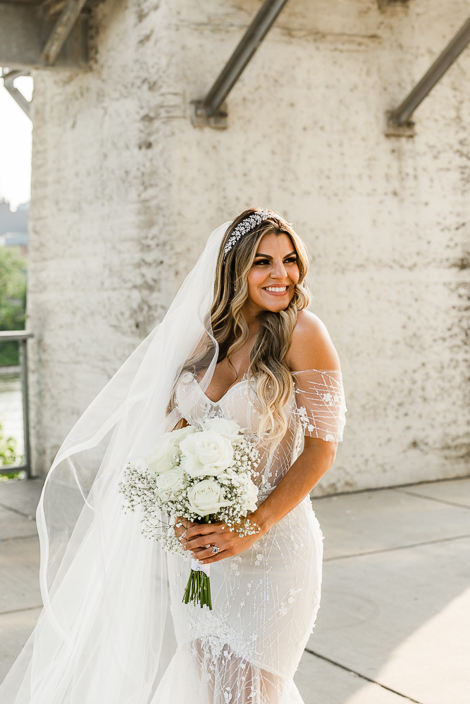 The Bridge Building bridal portraits