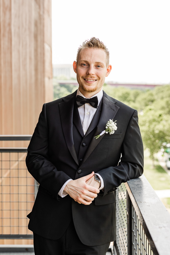 The Bridge Building groom portraits