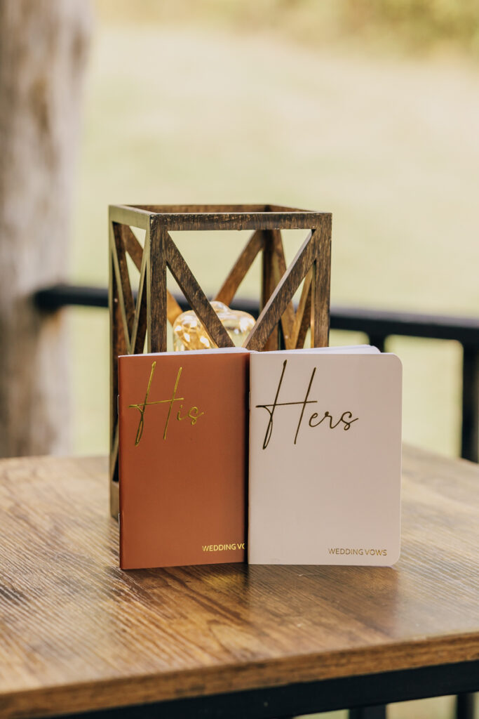 His and hers vow books