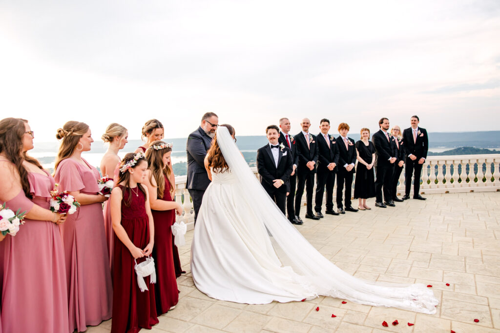 Wedding ceremony at Stone Haven.