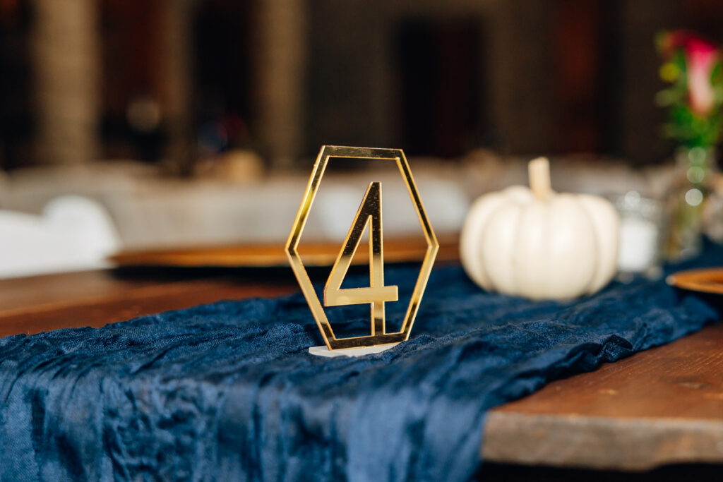 Reception decor at Tayvin Gardens in Smiths Grove, KY.