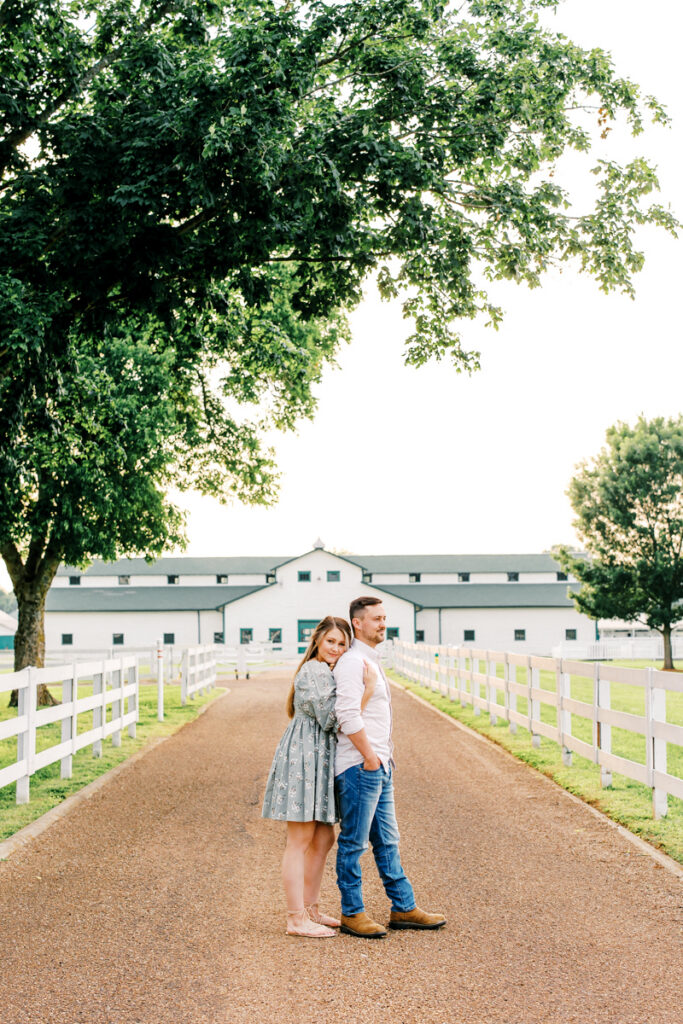 Harlinsdale Farm engagement session in Franklin, TN