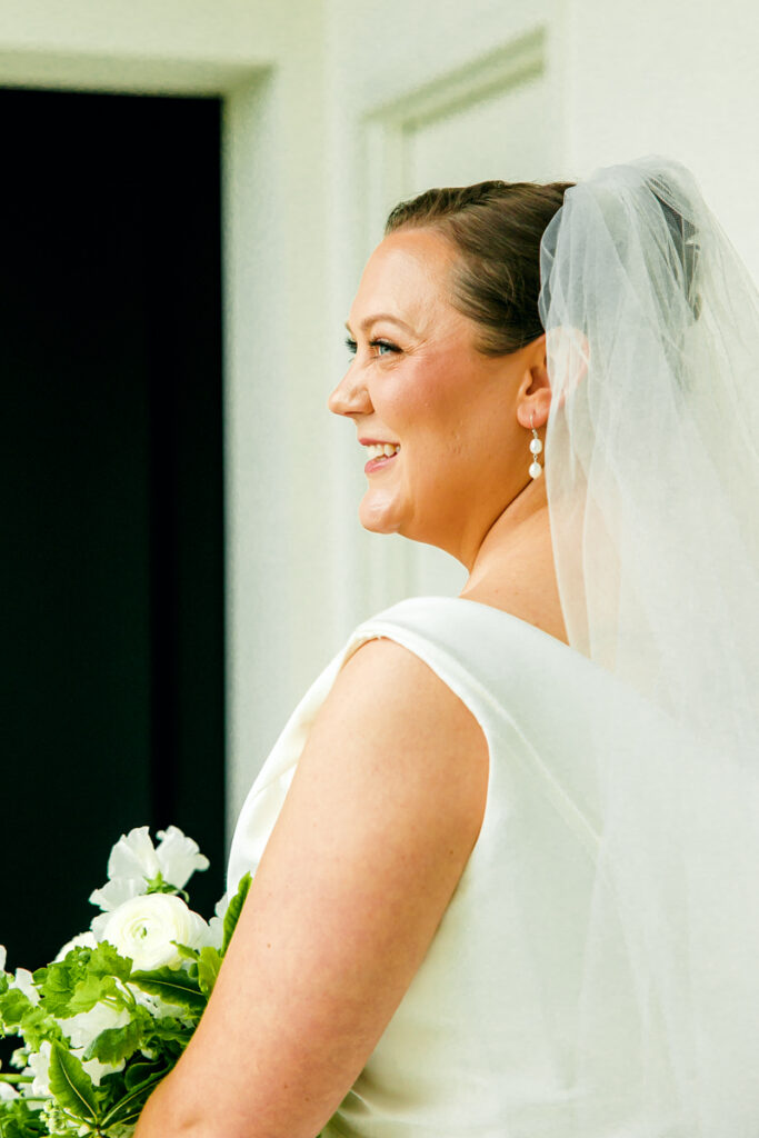 Portrait of the bride at Saint Elle wedding venue