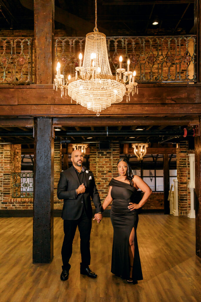 Elegant Nashville engagement session at The Bedford Event Venue