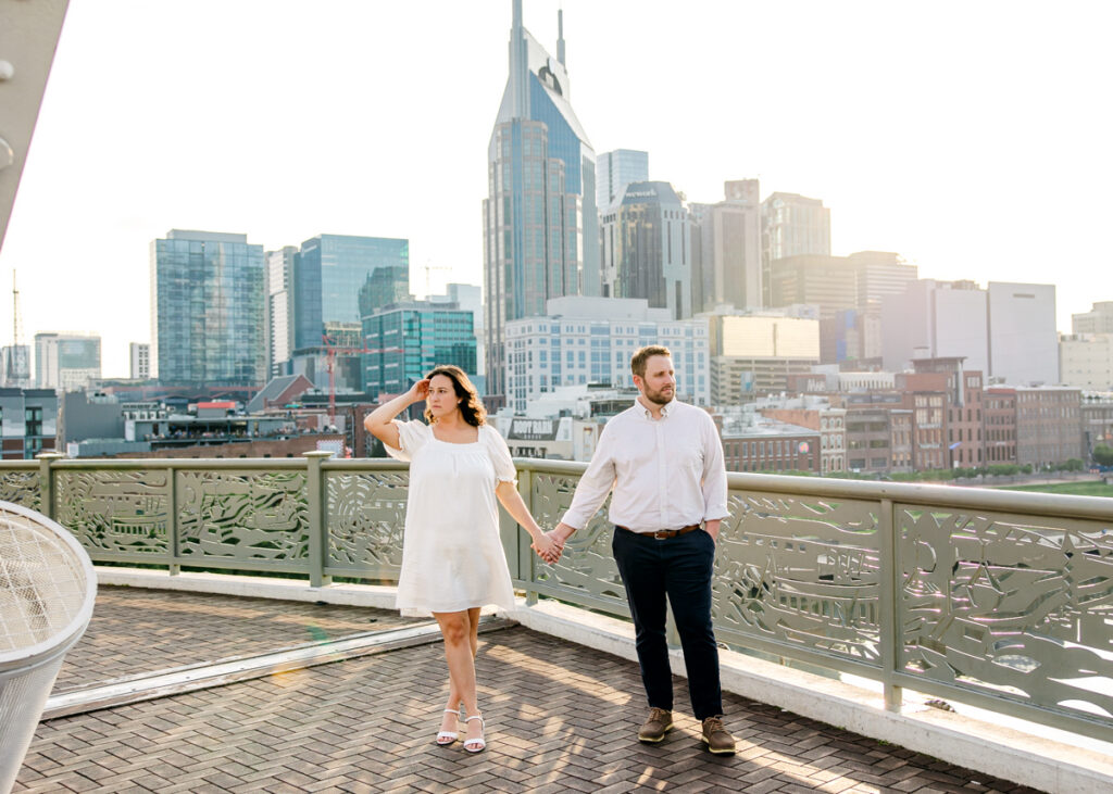 John Seigenthaler Pedestrian Bridge engagement session