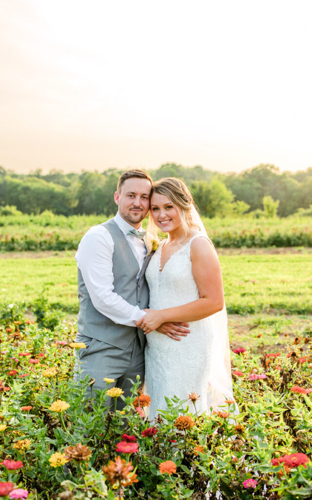 Newlywed portraits at Allenbrooke Farms in Spring Hill, TN