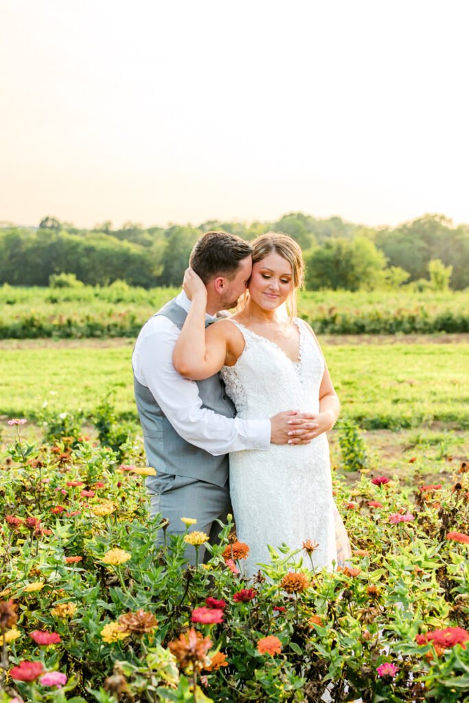 Newlywed portraits at Allenbrooke Farms