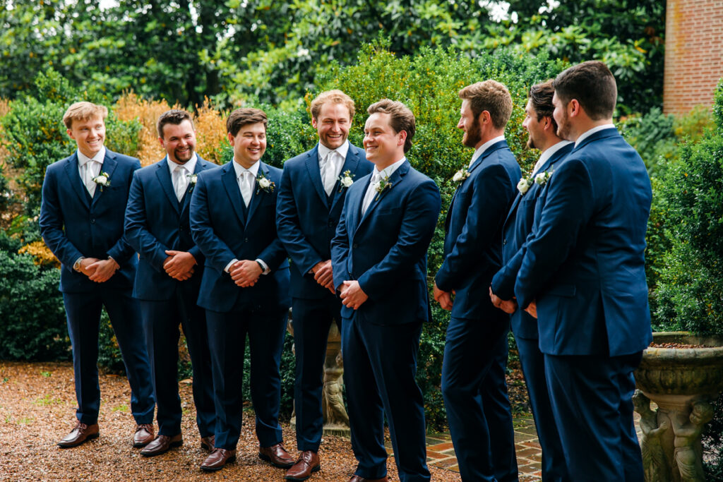 Groom and groomsmen at Homestead Manor
