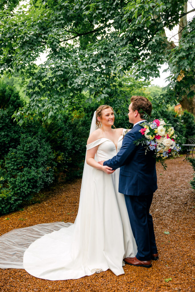 Bride and groom portraits at Homestead Manor