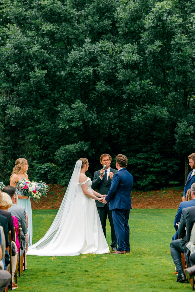 Outdoor wedding ceremony at Homestead Manor in Thompson's Station, TN