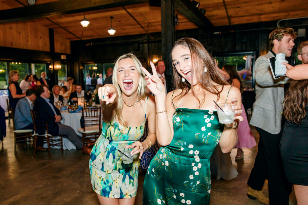 Guests dancing during wedding reception at Homestead Manor