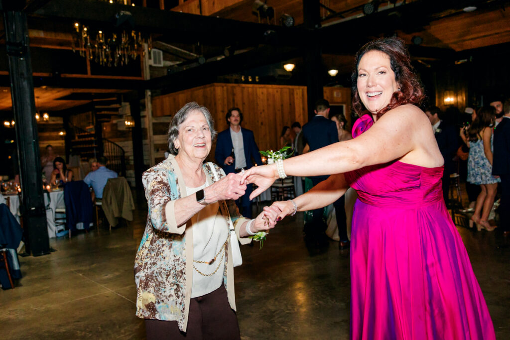 Guests dancing during wedding reception in Tennessee