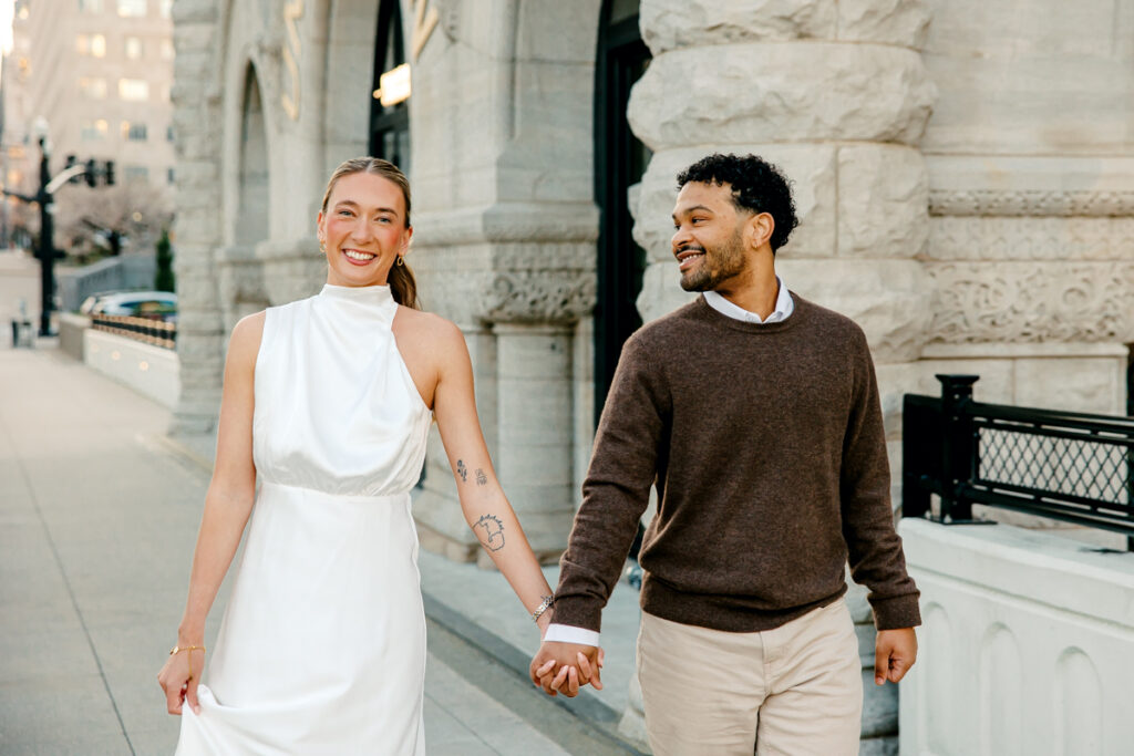 Union Station engagement session in Nashville, TN