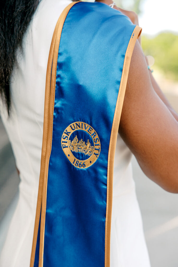 Fisk University graduation sash