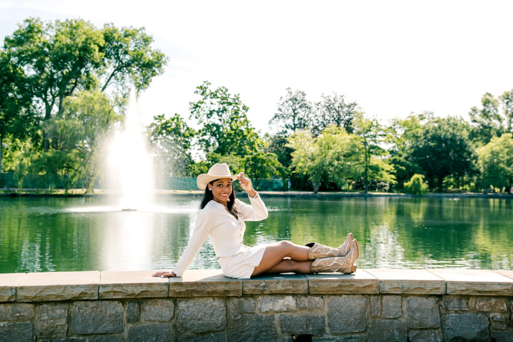 Centennial Park senior photos in Nashville, TN